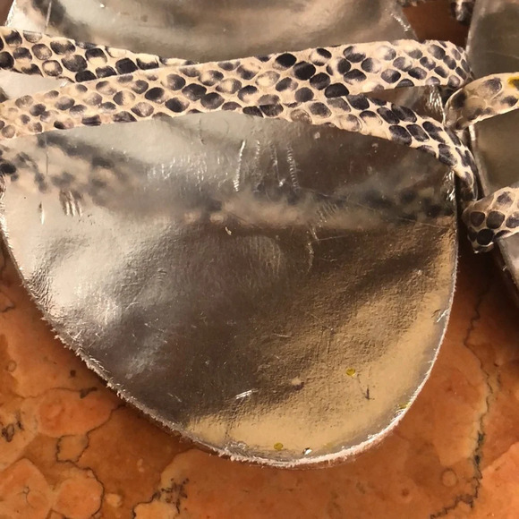 Free People Juliette snake gladiator sandals New 9 - Picture 5 of 11